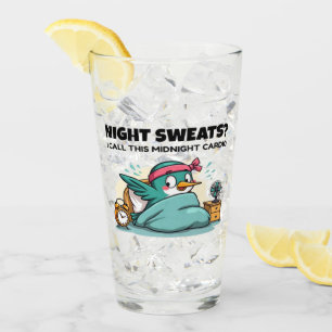 Funny Midnight Cardio Glass Cup