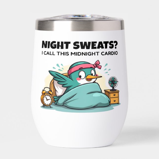 Funny Midnight Cardio Tumbler (Front)