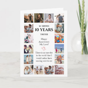 Funny Milestone Anniversary Photo Card