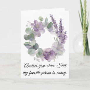 Funny Milestone Birthday Gift for Partner Card