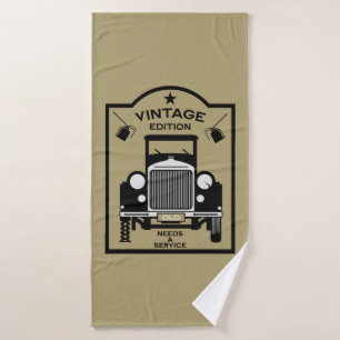 Funny Milestone Birthday Over The Hill Bath Towel