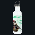 Funny Military/Christmas Santa 710 Ml Water Bottle<br><div class="desc">Never fail</div>