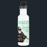 Funny Military/Christmas Santa 710 Ml Water Bottle<br><div class="desc">Never fail</div>