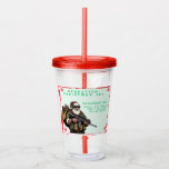 Funny Military/Christmas Santa Acrylic Tumbler<br><div class="desc">Never fail</div>