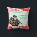 Funny Military/Christmas Santa Cushion<br><div class="desc">Never fail</div>