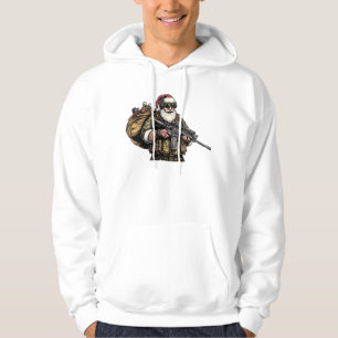 Funny Military/Christmas Santa Hoodie