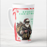 Funny Military/Christmas Santa Latte Mug<br><div class="desc">Never fail</div>