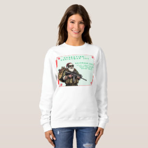 Funny Military/Christmas Santa Sweatshirt