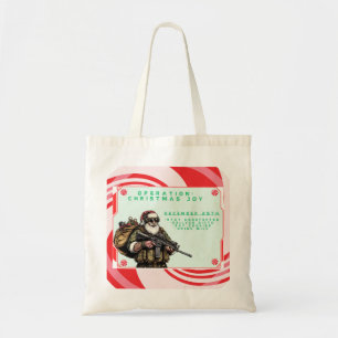 Funny Military/Christmas Santa Tote Bag
