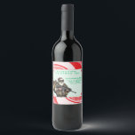 Funny Military/Christmas Santa Wine Label<br><div class="desc">Never fail</div>