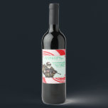 Funny Military/Christmas Santa Wine Label<br><div class="desc">Never fail</div>