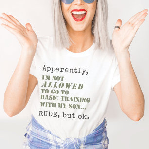 Funny Military Mum Basic Training Going Away Gift T-Shirt