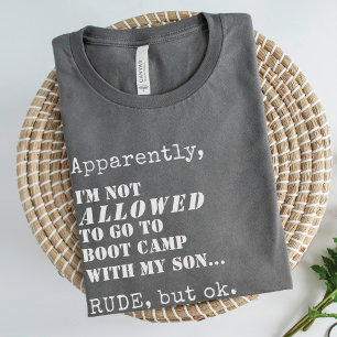 Funny Military Mum Boot Camp Going Away Party Gift T-Shirt