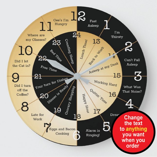 Funny Military Time Clock 24 Hour Wall Decor (Creator Uploaded)