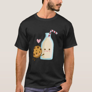Funny Milk Art For Men Women Kids Milk Cookies Foo T-Shirt