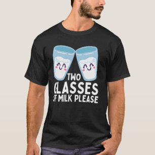 Funny Milk Art For Men Women Kids Milk Costume Foo T-Shirt