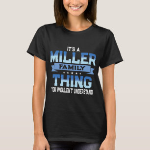 Funny Miller Family Reunion Tee Matching Vacation