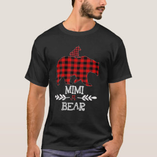 Funny Mimi Bear Matching Family Christmas Bear Red T-Shirt