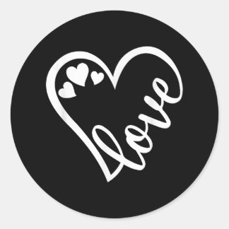 Funny Mimi Heart for Grandma Mother Day Women 40 Classic Round Sticker