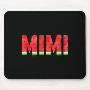 Funny Mimi Watermelon Summer Fruit Family Matching Mouse Mat
