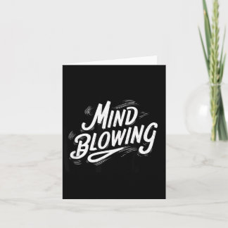 Funny Mind Blowing Motto Costume Card