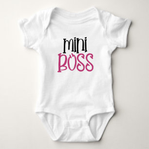 Funny Mini Boss Girl Baby Bodysuit