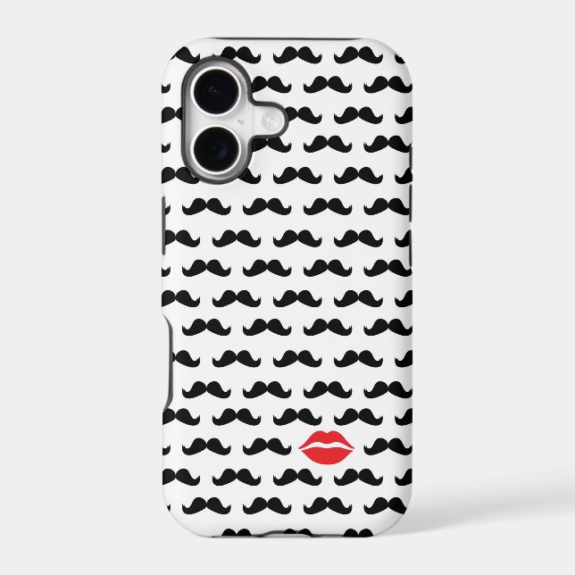 Funny mini moustache with lips for your phone!! (Back)