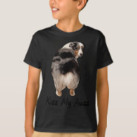 Funny Miniature Australian Shepherd Kiss My Auss M