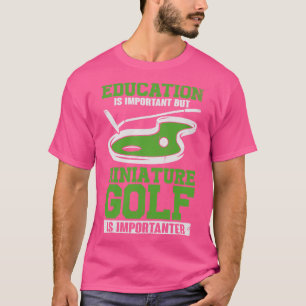 Funny Miniature Crazy Golf Player Gift  T-Shirt