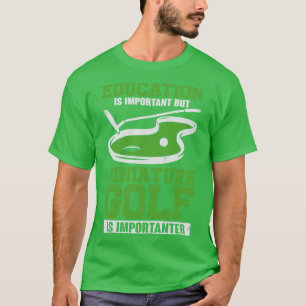 Funny Miniature Crazy Golf Player  T-Shirt