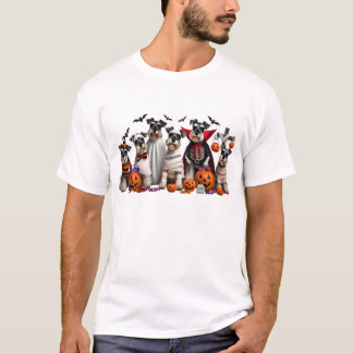 Funny Miniature Schnauzer Halloween Dog Lover T-Shirt