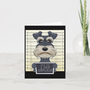 Funny Miniature Schnauzer Mum I Miniature Schnauze Card