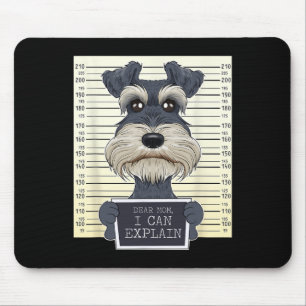 Funny Miniature Schnauzer Mum I Miniature Schnauze Mouse Mat