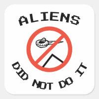 Funny Minimalist Aliens Did Not Do It