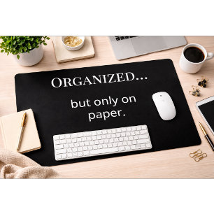 Funny Minimalist Desk Mat Office Humour