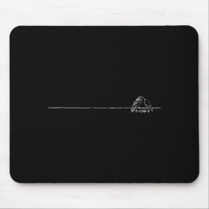 Funny Minimalist F-caw-f Gothic Raven Dark Humor C Mouse Mat