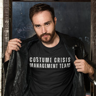 Funny Minimalist Halloween Costume Simple Tri-Blend Shirt