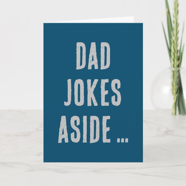 Funny Minimalist Modern Dad Joke Father's Day Card (Front)