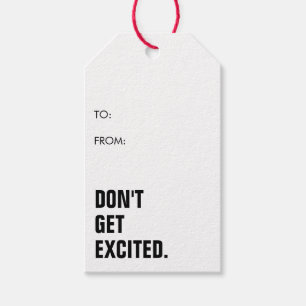 Funny Minimalist Simple Christmas  Gift Tags