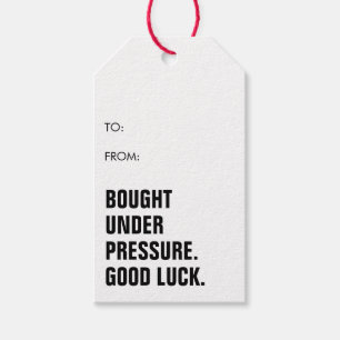Funny Minimalist Simple Christmas Joke Gift Tags