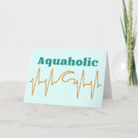 Funny minimalistic swimming pun birthday