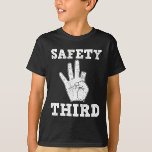 Funny Missing Finger Safety Third Fireworks July 4 T-Shirt