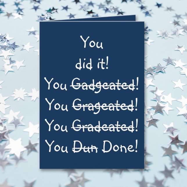 Funny Misspelling Graduation Congratulations Humou Card (Funny Misspelling Graduation Congratulations Humor Card)
