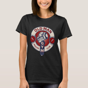 Funny Mma Old Man Boxing Club Combat Sports Appare T-Shirt