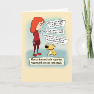 Funny Mock Turtleneck Birthday Card
