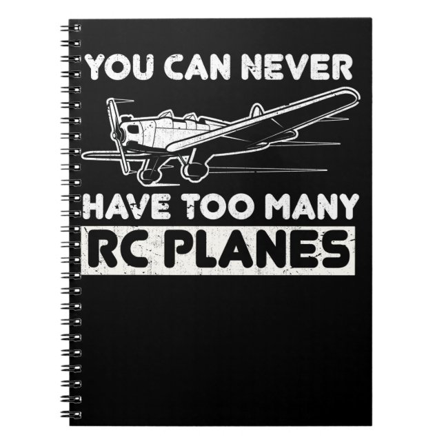 Funny Model Aircraft Pilot RC Plane Notebook (Front)