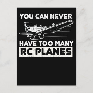 Funny Model Aircraft Pilot RC Plane Postcard
