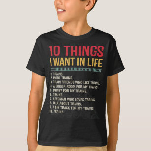 Funny Model Railroad Conductor Train Lover Locomot T-Shirt