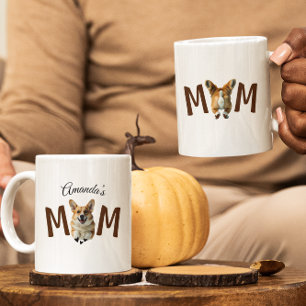 Funny modern cute Corgi puppy dog mama Coffee Mug