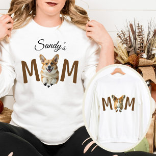 Funny modern cute Pembroke Welsh Corgi dog mama Sweatshirt